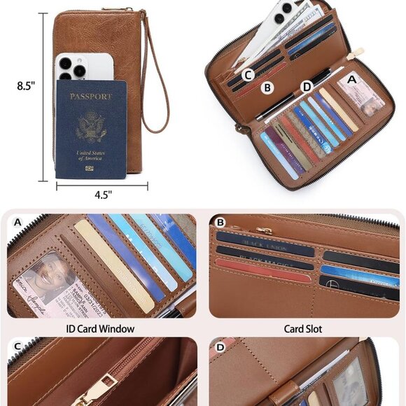 Purses for Women 3PCS, Crossbody Bags Set Large Leather Purse Shoulder Handbags - Picture 7 of 7